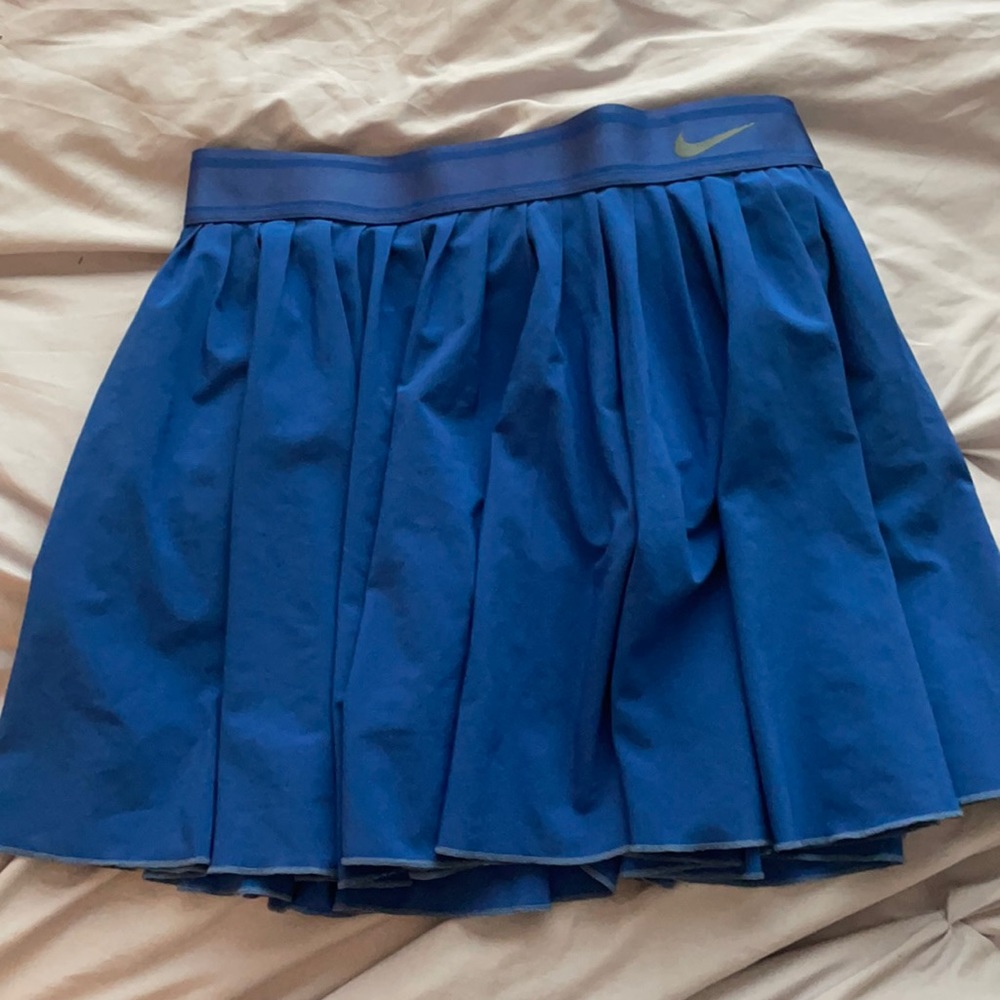 royal blue nike pleated tennis skirt